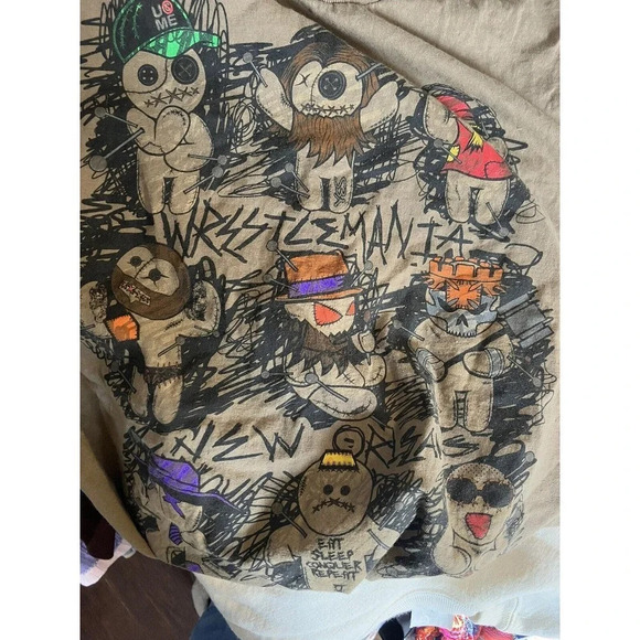 WWF WWE 2014 WrestleMania XXX NOLA Voodoo Doll‎ T-Shirt 3X - Picture 4 of 6